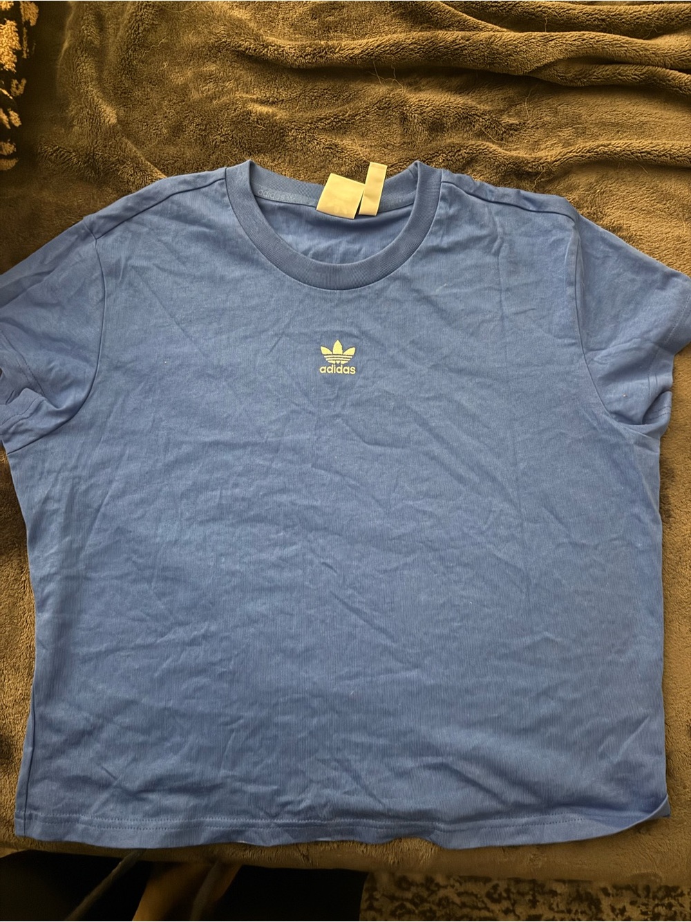 Adidas women's Blue Trefoil Crewneck T-Shirt